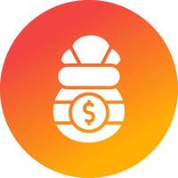 Money Bag Creative Icon Design vector