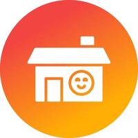 Happy Home Creative Icon Design vector