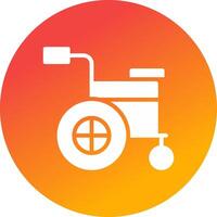 Wheelchair Creative Icon Design vector