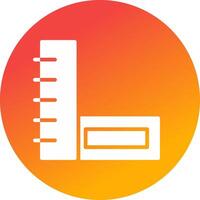Ruler Creative Icon Design vector