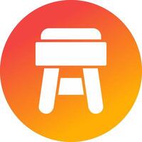 Stool Creative Icon Design vector