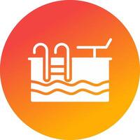 Swimming Pool Creative Icon Design vector