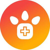 Veterinary Foot Creative Icon Design vector
