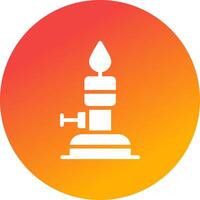Bunsen Burner Creative Icon Design vector