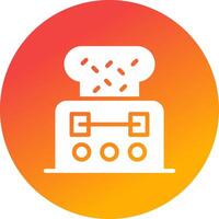 Toaster Creative Icon Design vector