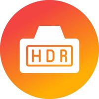 Hdr Creative Icon Design vector