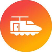 Electric Train Creative Icon Design vector