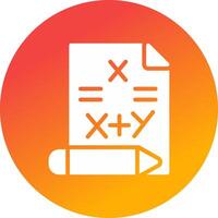 Maths Creative Icon Design vector