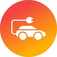 Electric Car Creative Icon Design vector