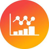 Bar Chart Creative Icon Design vector