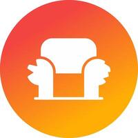 diseño de icono creativo de sofá vector