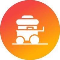 Food Cart Creative Icon Design vector