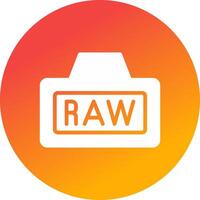 Raw Creative Icon Design vector