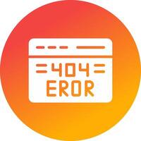 Diseño de icono creativo de error 404 vector