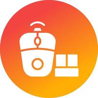 Wireless Mouse Creative Icon Design vector