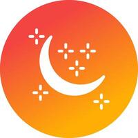 New Moon Creative Icon Design vector