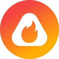 Flame Creative Icon Design vector