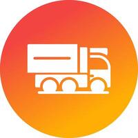 Cargo Truck Creative Icon Design vector