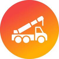 Crane Truck Creative Icon Design vector