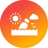 Message In A Bottle Creative Icon Design vector