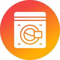 Washing Machine Creative Icon Design vector