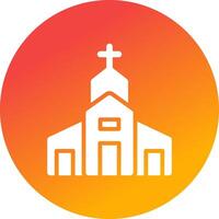 diseño de icono creativo de iglesia vector