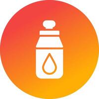 Water Bottle Creative Icon Design vector