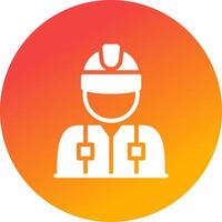 Worker Creative Icon Design vector