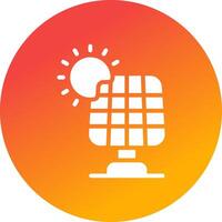 Solar Panel Creative Icon Design vector