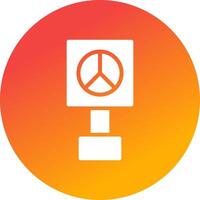 Peace Sign Creative Icon Design vector