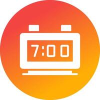 Digital Clock Creative Icon Design vector