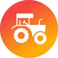 Tractor Creative Icon Design vector