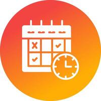 Schedule Creative Icon Design vector