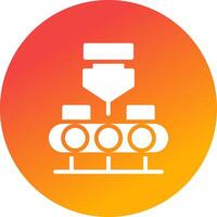 Conveyor Belt Creative Icon Design vector