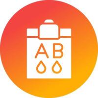 Blood Type Ab Creative Icon Design vector