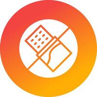 No Chocolate Creative Icon Design vector
