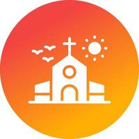 diseño de icono creativo de iglesia vector