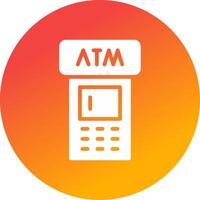 ATM Machine Creative Icon Design vector