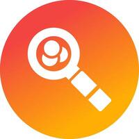 Magnifying Glass Creative Icon Design vector