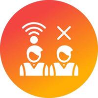 Digital Divide Creative Icon Design vector
