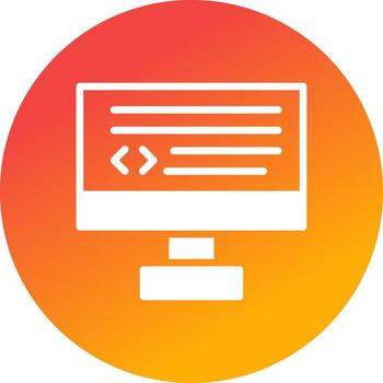 diseño de icono creativo de codificación vector