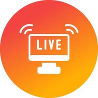 Live Streaming Creative Icon Design vector