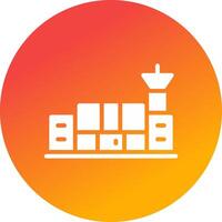 Airport Creative Icon Design vector