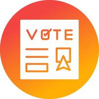 Vote Creative Icon Design vector