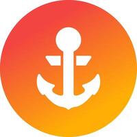 Anchor Creative Icon Design vector