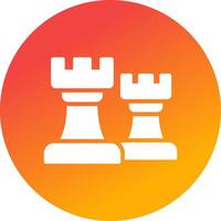 Chess Towers Creative Icon Design vector