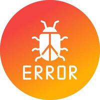 diseño de icono creativo de error vector