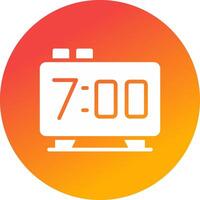 Alarm Clock Creative Icon Design vector