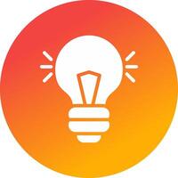 Light Bulb Creative Icon Design vector