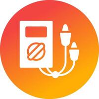 Electric Tester Creative Icon Design vector